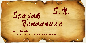 Stojak Nenadović vizit kartica